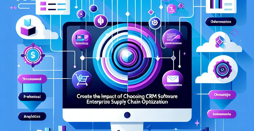 选 CRM 软件，对企业供应链优化的影响？